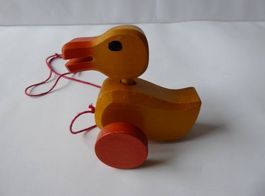 Nostalgie Nachzieh Ente, Decor, 10,5cm, antik