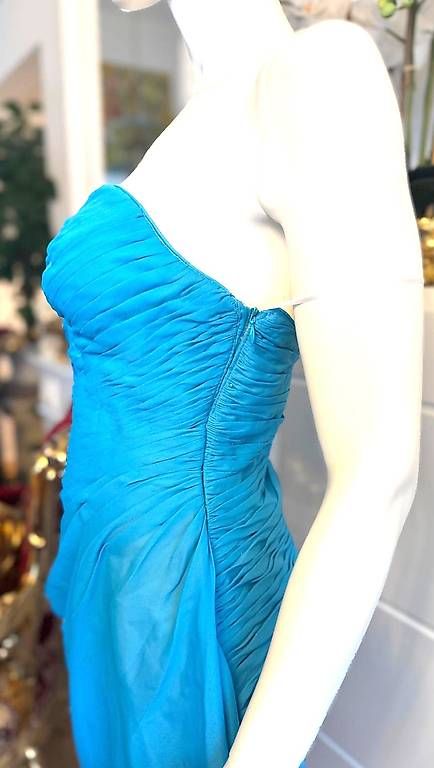 Vestiti: Abendkleid türkis blau – Usato da Luzern venduto da Brokiland 3