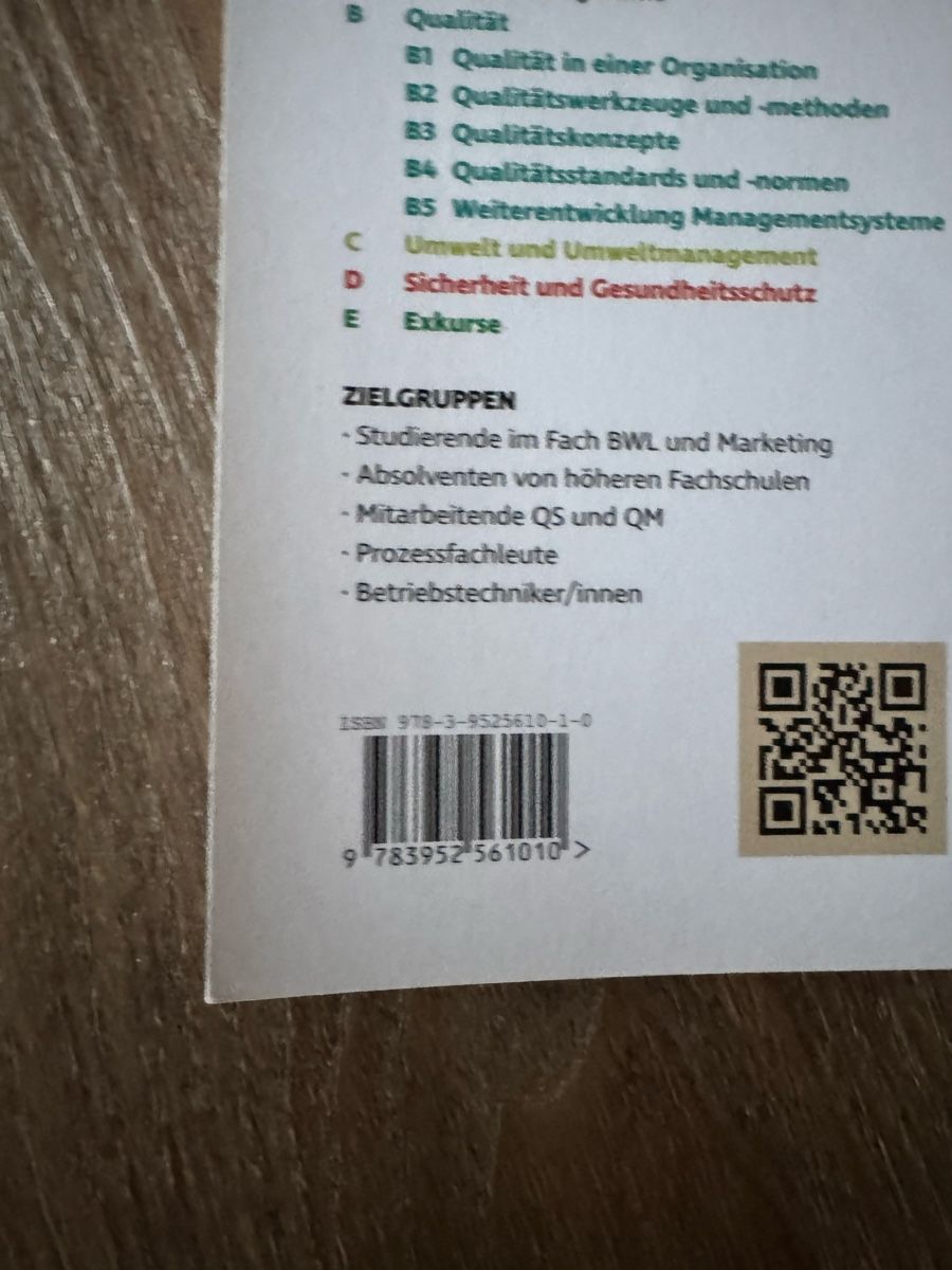Libri: Buch Qualitätsmanagement – Nuovo (secondo la descrizione) da Ruggell venduto da mar_vq6b 2