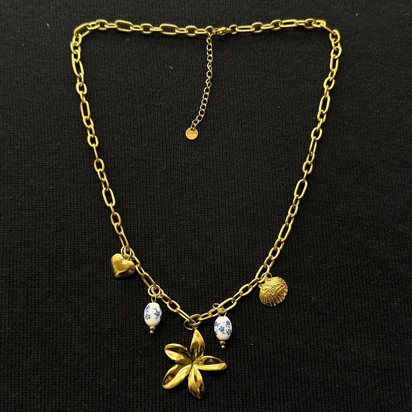 Murano Catenine: 18KGP Charms Panzerkette mit Glass Perlen – Nuovo (secondo la descrizione) da Givisiez venduto da dor_xb9k