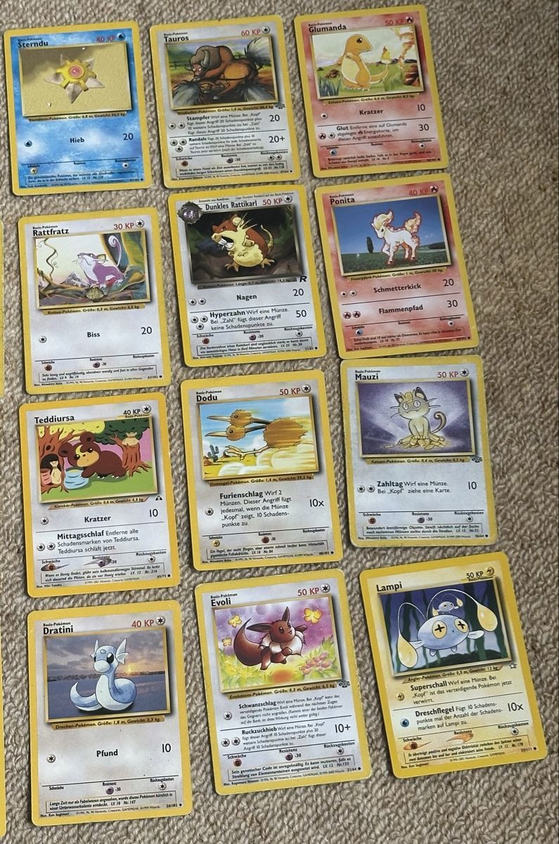 Pokémon Carte collezionabili: Pokemon Karte Base Set  – Usato da Kleindöttingen venduto da DalasZeitreise 3