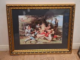 Albert Anker Die Kappeler Milchsuppe 60x50 inkl. top Rahmen