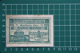 currency voucher austria steyregg 10 heller 1920