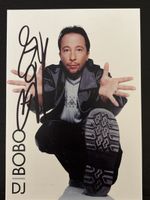 DJ Bobo Autogrammkarte "The Hits" guter Zustand