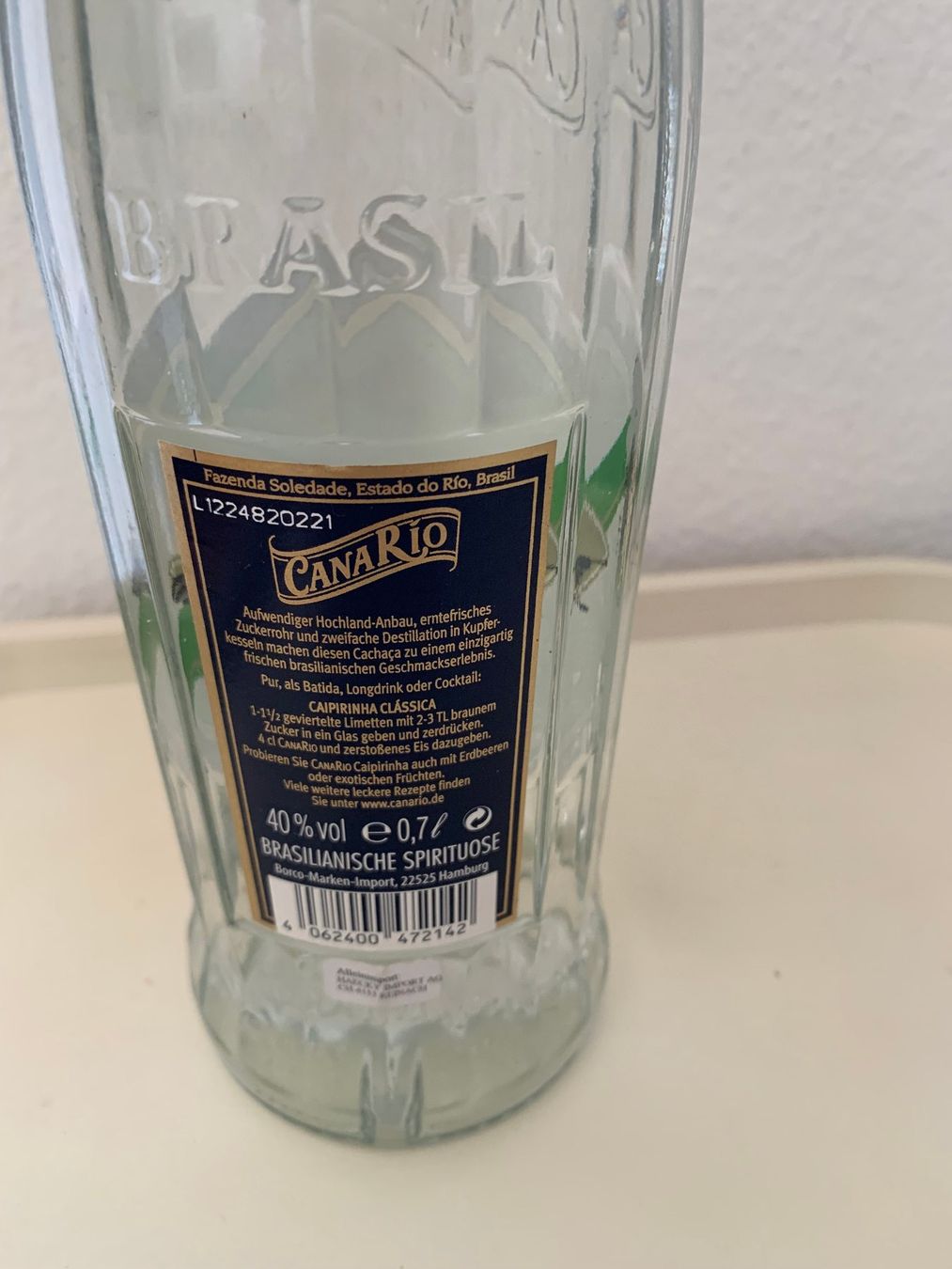 Spirituosen: Cachaça Flasche CanaRio – Neu (gemäss Beschreibung) aus Arlesheim von Clouny 2