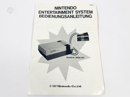 Nintendo NES Konsole Manual Bedienungsanleitung ©1987 DE