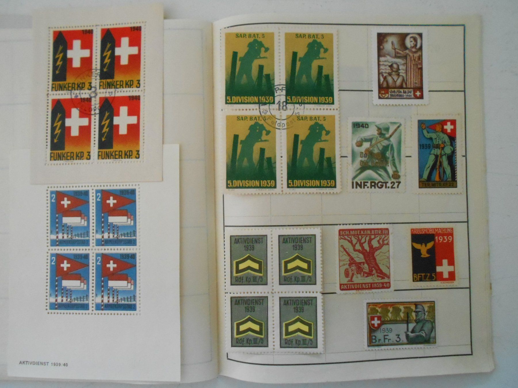 Tutti i francobolli: Briefmarkensammlung Aktiver Dienst 1939 – Usato da Hünibach venduto da vielesachen 5