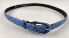 Blauer Gürtel Schlangenleder