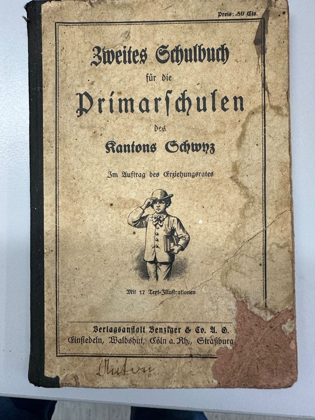 Bücher: alte Lesebücher Schwyz 1918 und 1922 – Gebraucht aus Giswil von Askan59 1