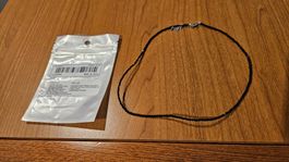 Collana girocollo con strass neri (nuova)