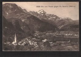 .Sils und Thusis gegen Piz Beverin , gel. 1913