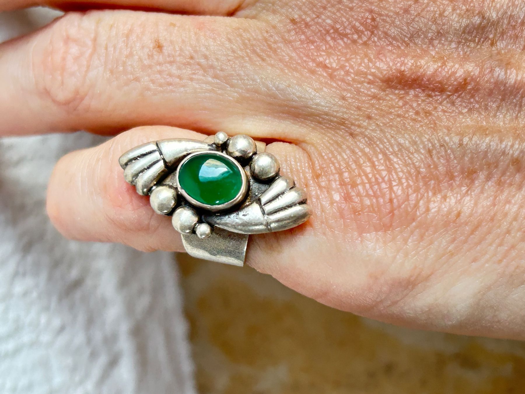 Ringe: Vintage Silberring GREEN (52) – Gebraucht aus Basel von bellespirit 1