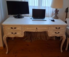 Französischer Vintage Schreibtisch / Schminktisch 140 cm
