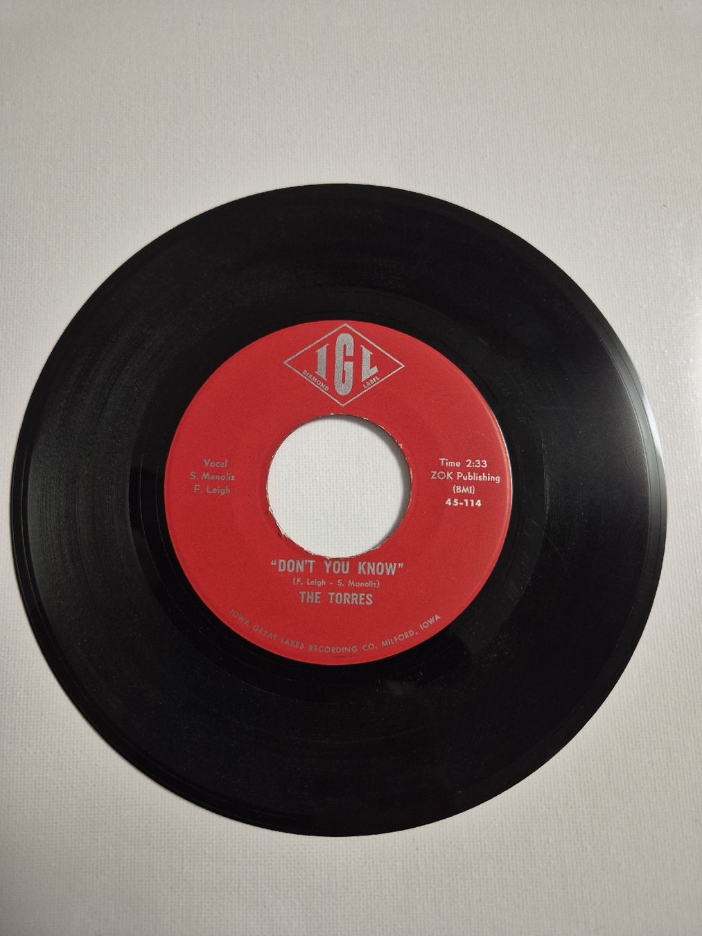 Schallplatten:  The Torres - Don't You Know ...Single 7 – Neu (gemäss Beschreibung) aus Uster von newwave0 2