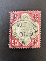 England - 1892 Queen Victoria 41/2p Mi Nr 92 schöner Rundste