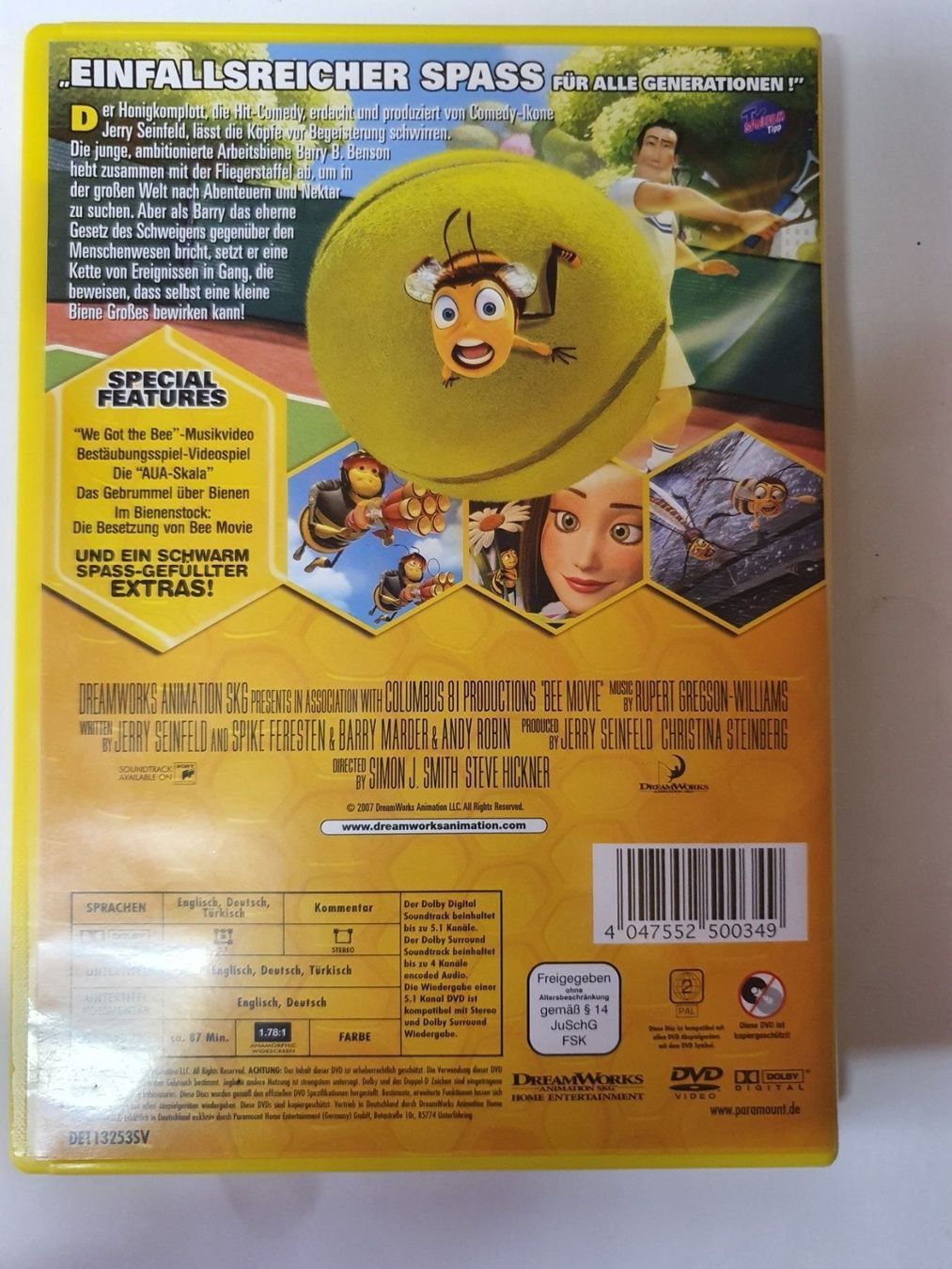 Tutti i DVDs: Bee Movie - das Honigkomplott DVD – Usato da Oberdorf BL venduto da BaldenEagle 1