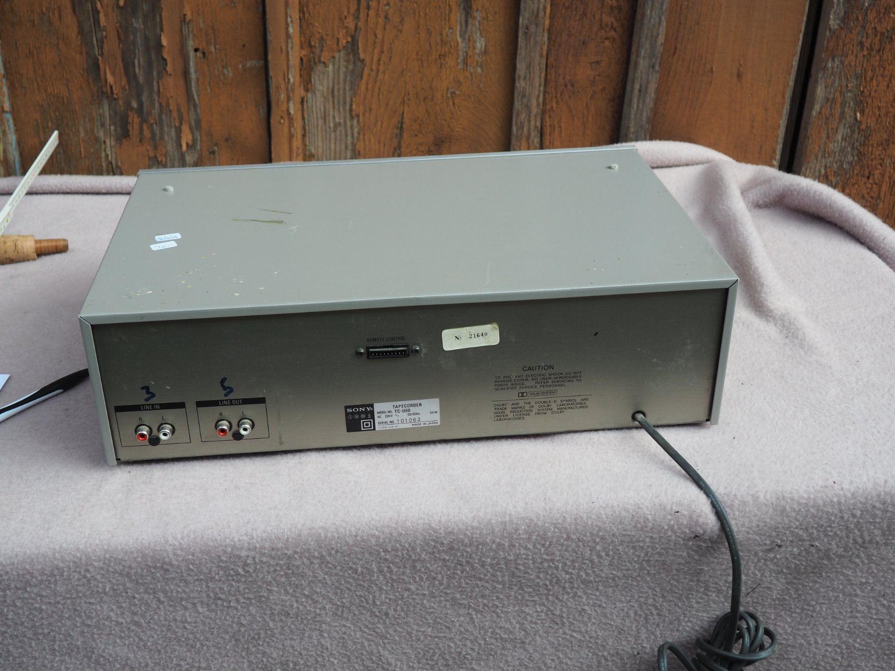 Sony Registratori: Sony Tapedeck, TC-U60 – Difettoso da Schänis venduto da Lobelie1 3