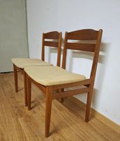 Zwei Vintage Teak Holz Stühle Essenstühl Maden Dänemark 60er