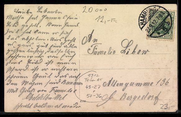 Cartes postales: Foto-AK Hamburg, Pferdegespann mit Stroh – D'occasion à Berlin par bartko-reher 1
