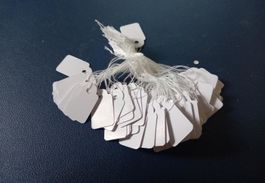 1000x Etiketten Preisschilder mit Schnur - Étiquette volante