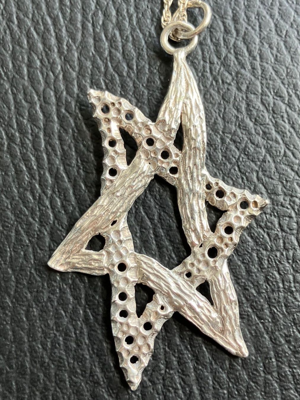 Catenine: Collier vintage étoile de David en argent 925, – Usato da Peseux venduto da CharmeCommerce 1