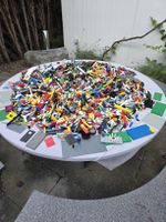 Lego Steine Konvolut mit Platten und Figuren ca.15 kg