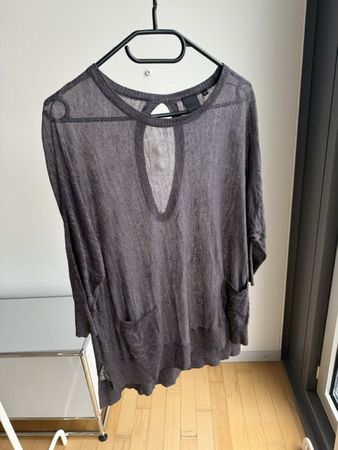 Luftiges Sommer-Top, Grösse XS, Farbe Anthrazit, Neu!