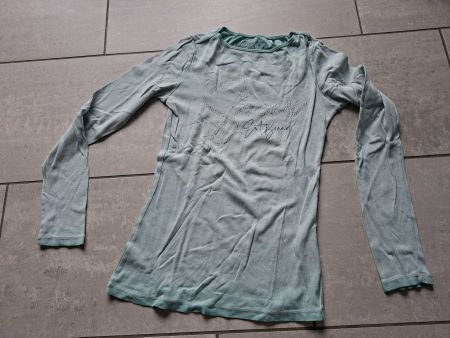 LangarmShirt von Soccx , helltürkis, Gr. 36 Neuwertig