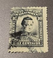 Kolumbien alte briefmarke