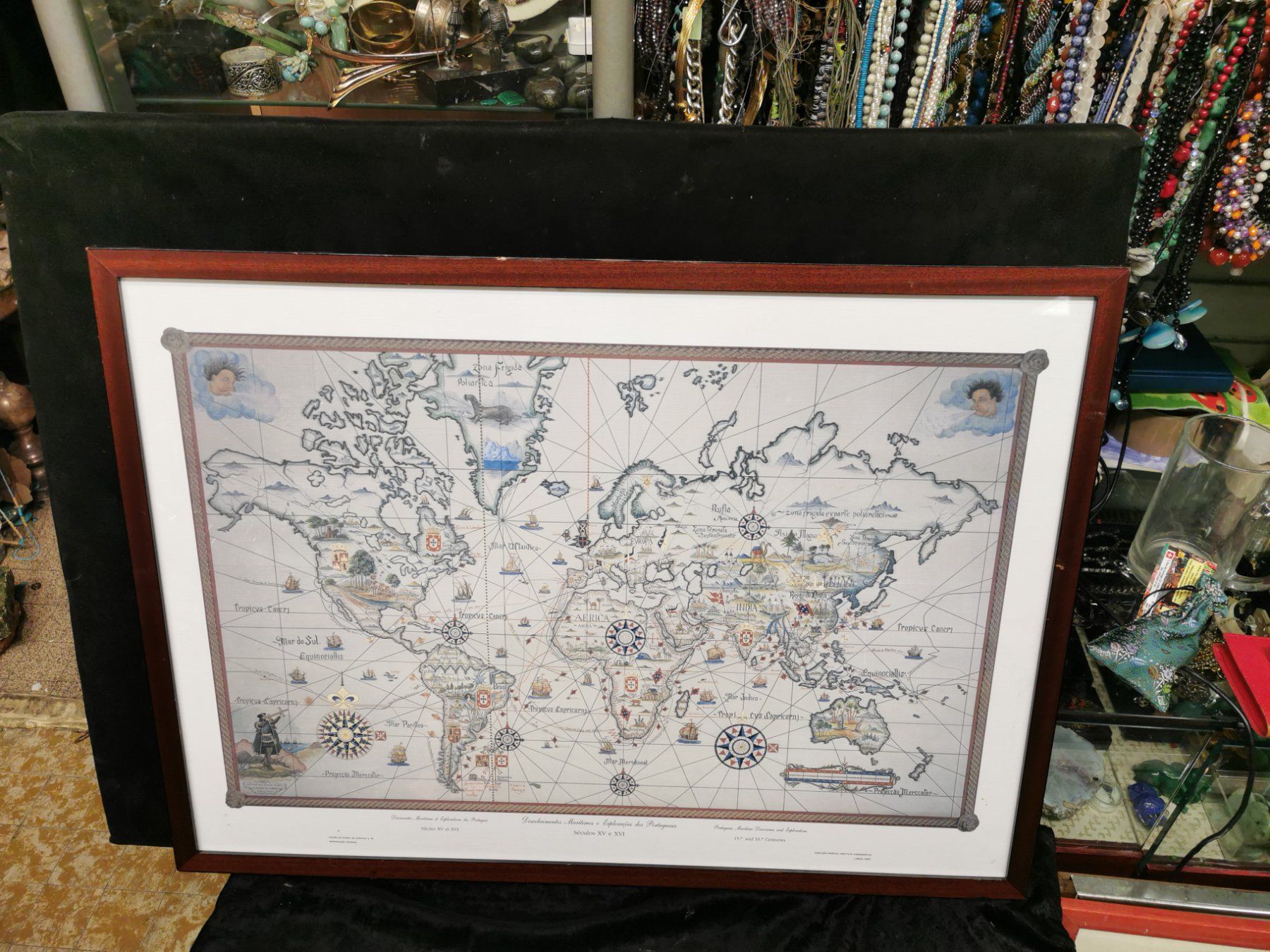 Arts picturaux & lithographies: MAPPE MONDE DATÉE 2001 – D'occasion à Genève par Qanil77