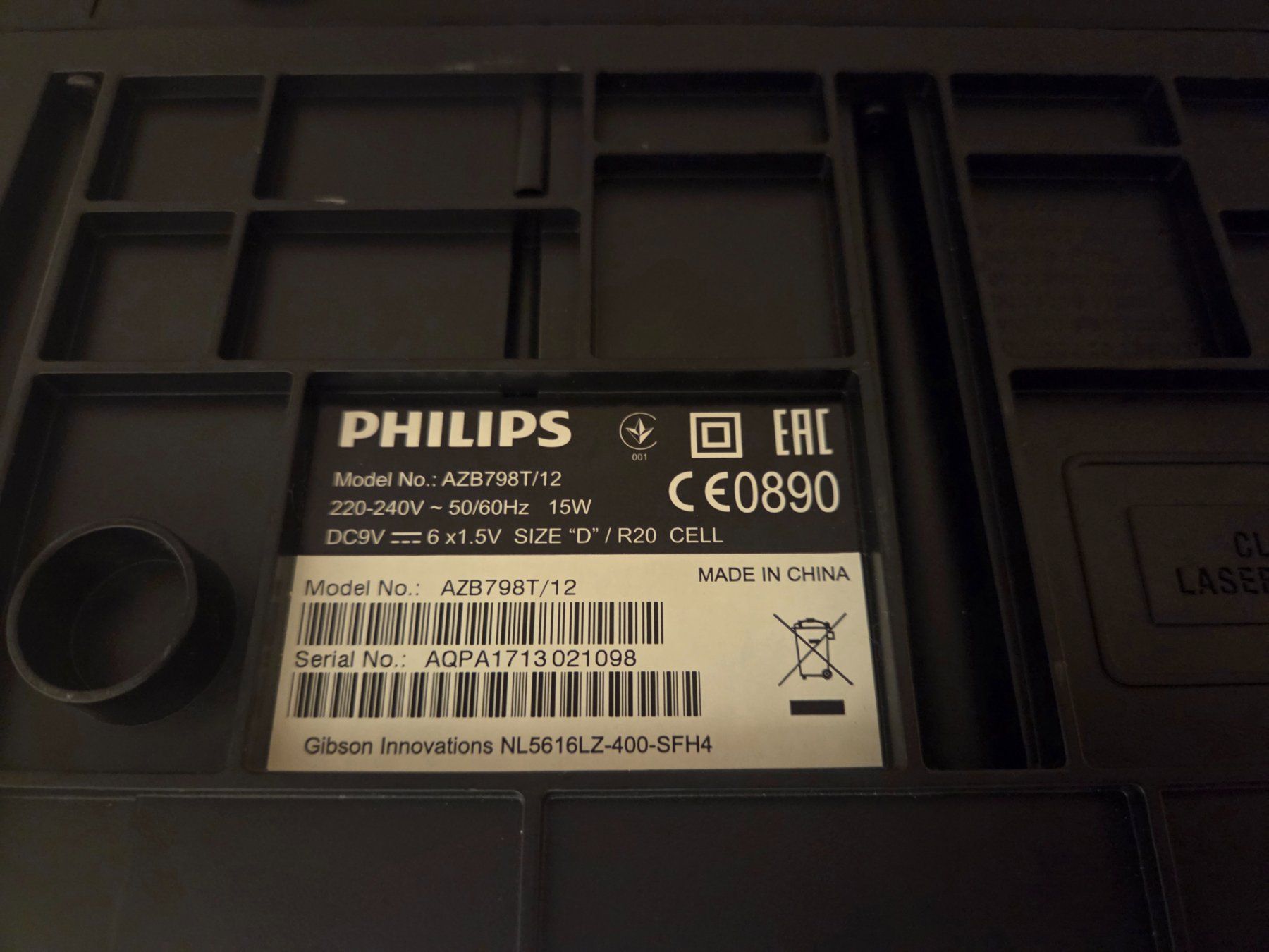 Philips Lettore multimediale portatile: Philips CD Soundmachine AZB798T mit DAB+ und Bluetooth guter – Nuovo (secondo la descrizione) da Flawil venduto da Hamdia12 8