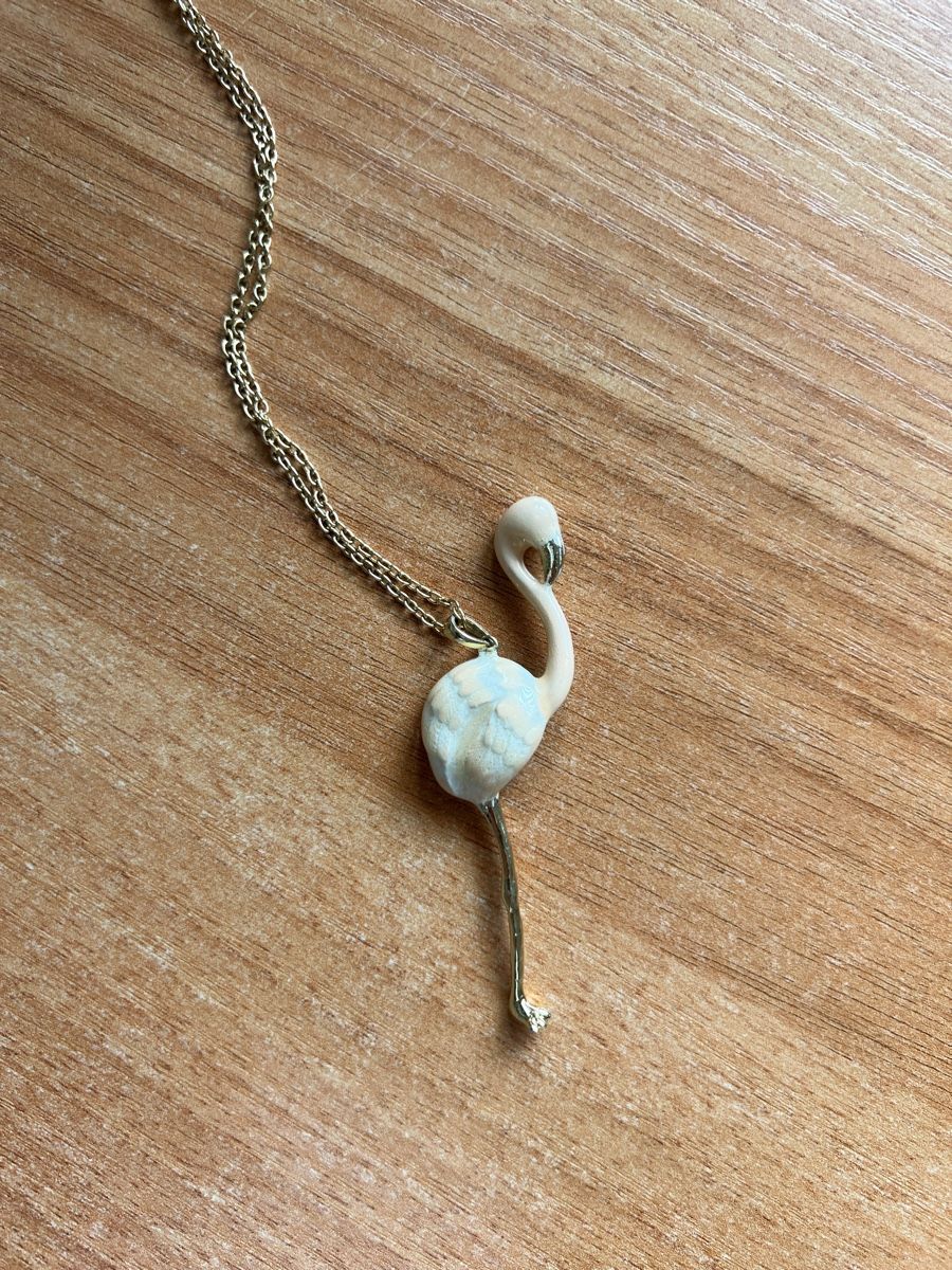 Catenine: Schöne Kette Flamingo – Nuovo (secondo la descrizione) da Wetzikon ZH venduto da yirenai