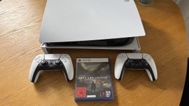Sony PlayStation 5 Disc Edition inkl. 2 Controller + Game