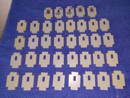 Lego graue Burgteile mit Fenster