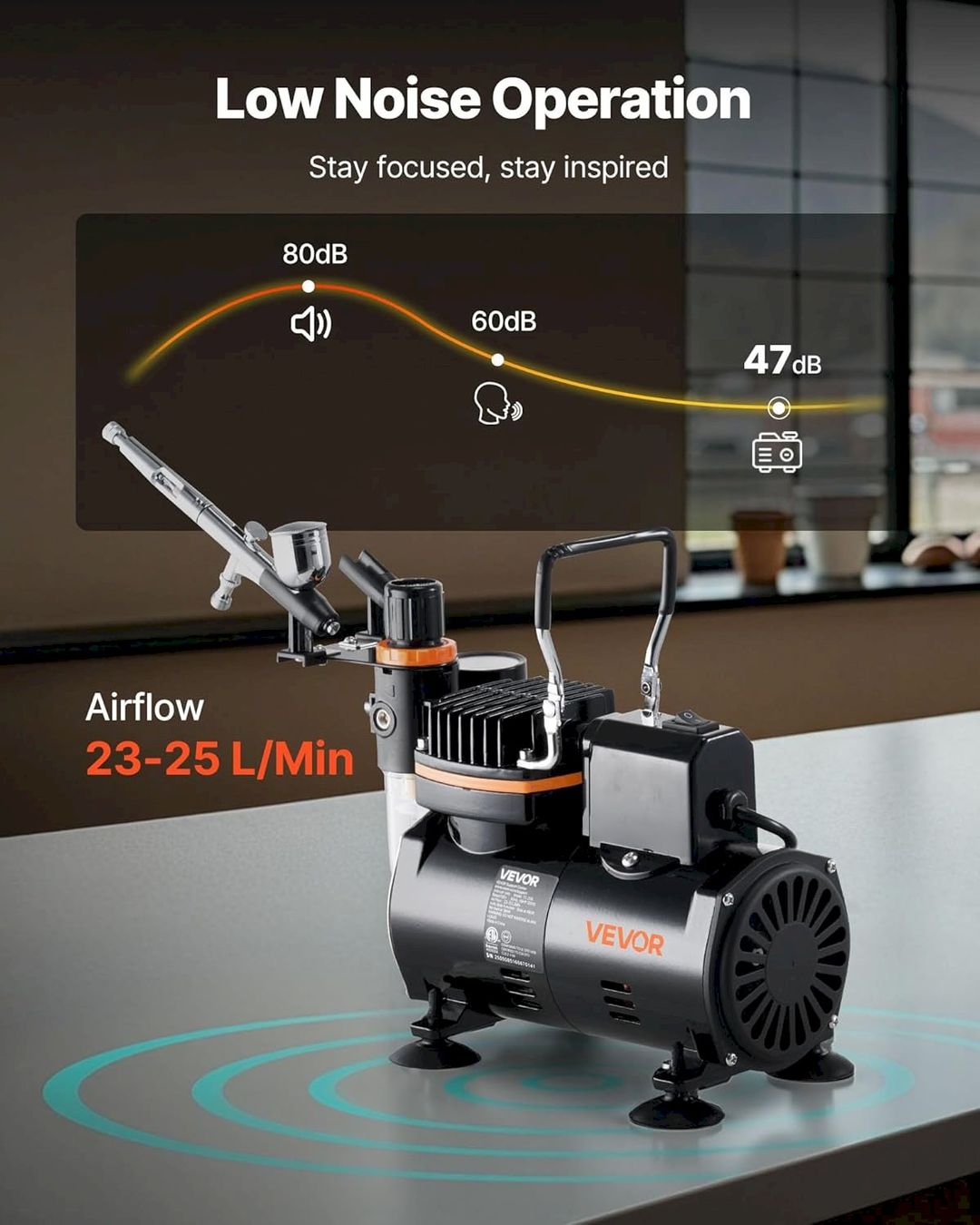 Alle Werkzeuge: VEVOR Airbrush Set mit Luftkompressor – Neu und originalverpackt aus Bottighofen von zaap 7