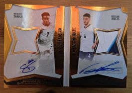 Bukayo Saka&Declan Rice Patch Auto /15 England Arsenal