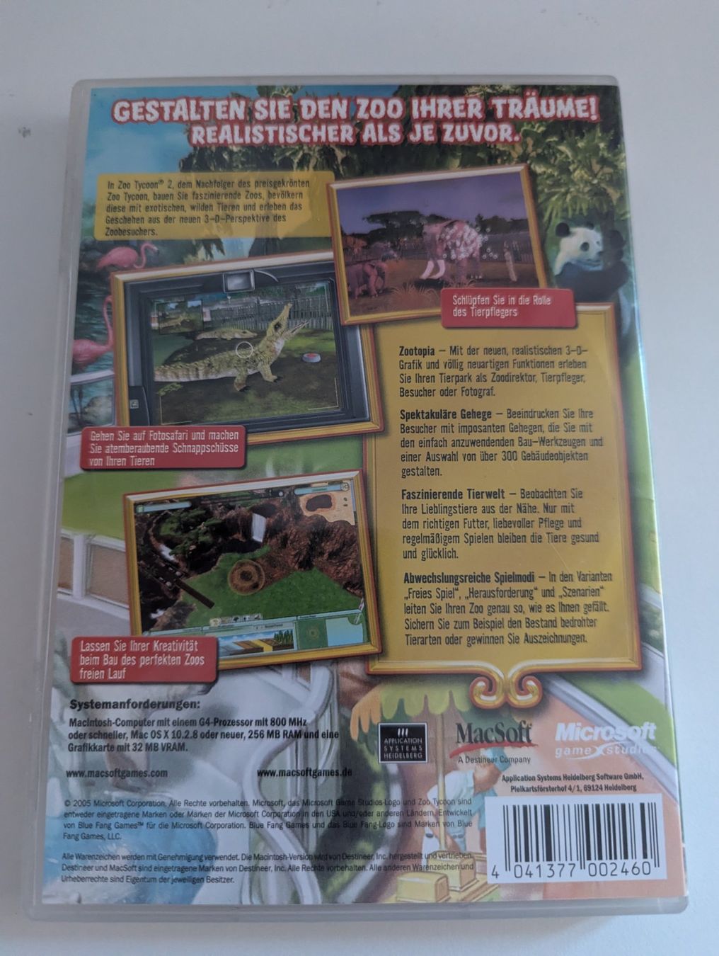 Giochi: Zoo Tycoon 2 MAC Game mit Anleitung – Usato da Hünenberg See venduto da SpecialEditionGaming 2