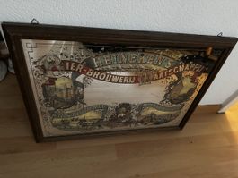 Vintage Heineken Bar Mirror Decor 