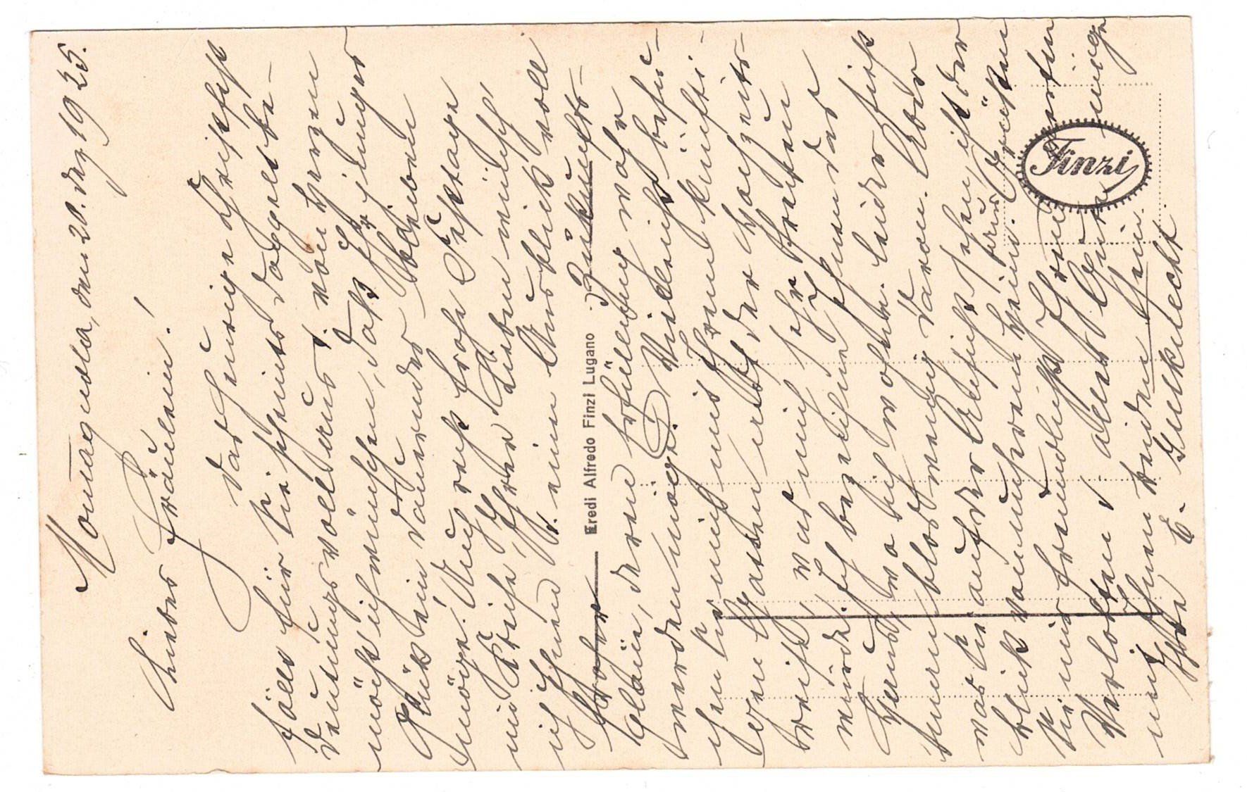 Cartoline postali: 1925 Montagnola – Usato da Kreuzlingen venduto da Koi4 1