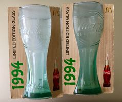 2XMcDonnalds Coca-Cola Glas Limited Edition 1994,