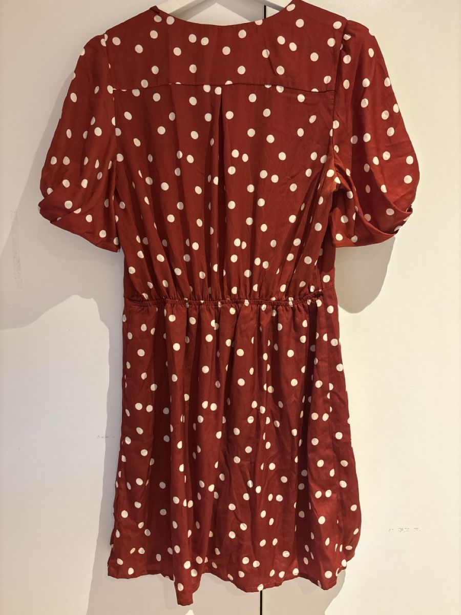 Nafnaf Vestiti: Naf Naf Kleid, Grösse 40, rot mit Pünktchen – Usato da Hilterfingen venduto da lavendu 5