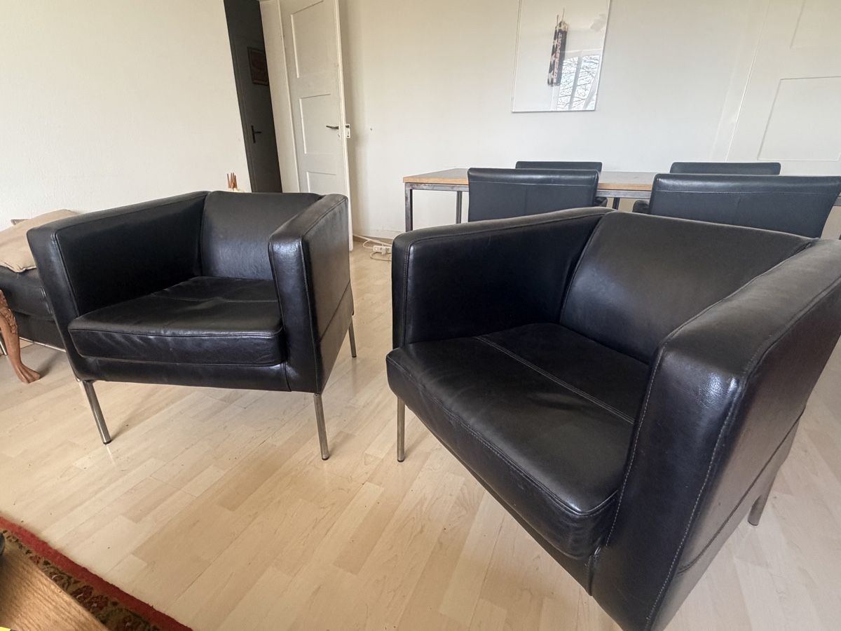 Fauteuils: Schwarzer Ledersessel, Top Zustand – D'occasion à Zürich par sir.oil