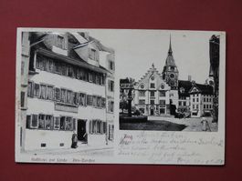 AK von ZUG - Gasthaus Linde u. Restaurant Aklin!