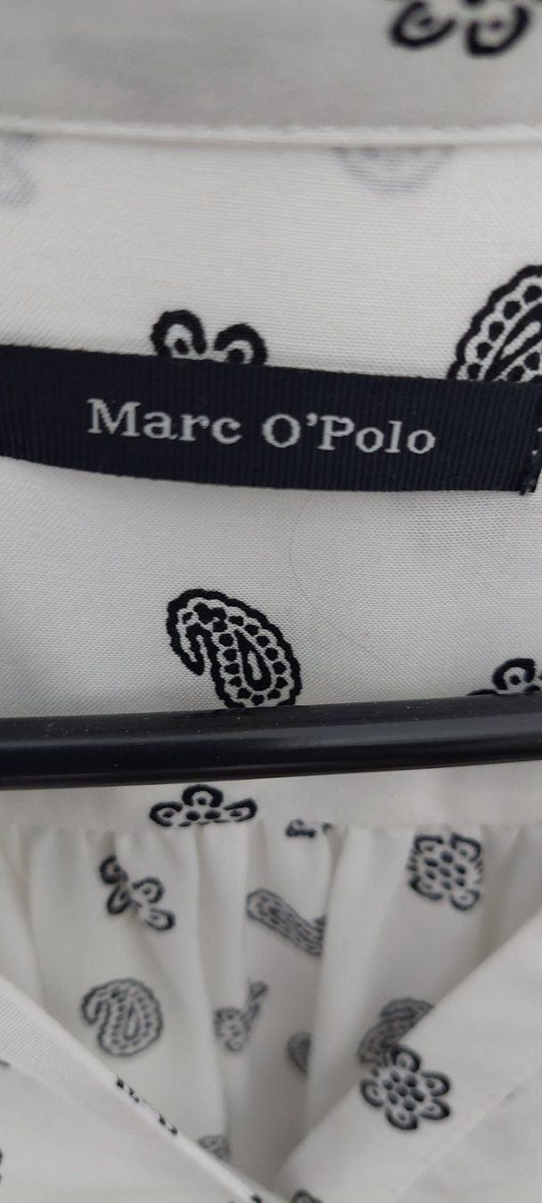 Marc O'Polo Camicette: Marc O'Polo Bluse, weiss gemustert, Gr. 40 – Usato da Belp venduto da egsu62 1