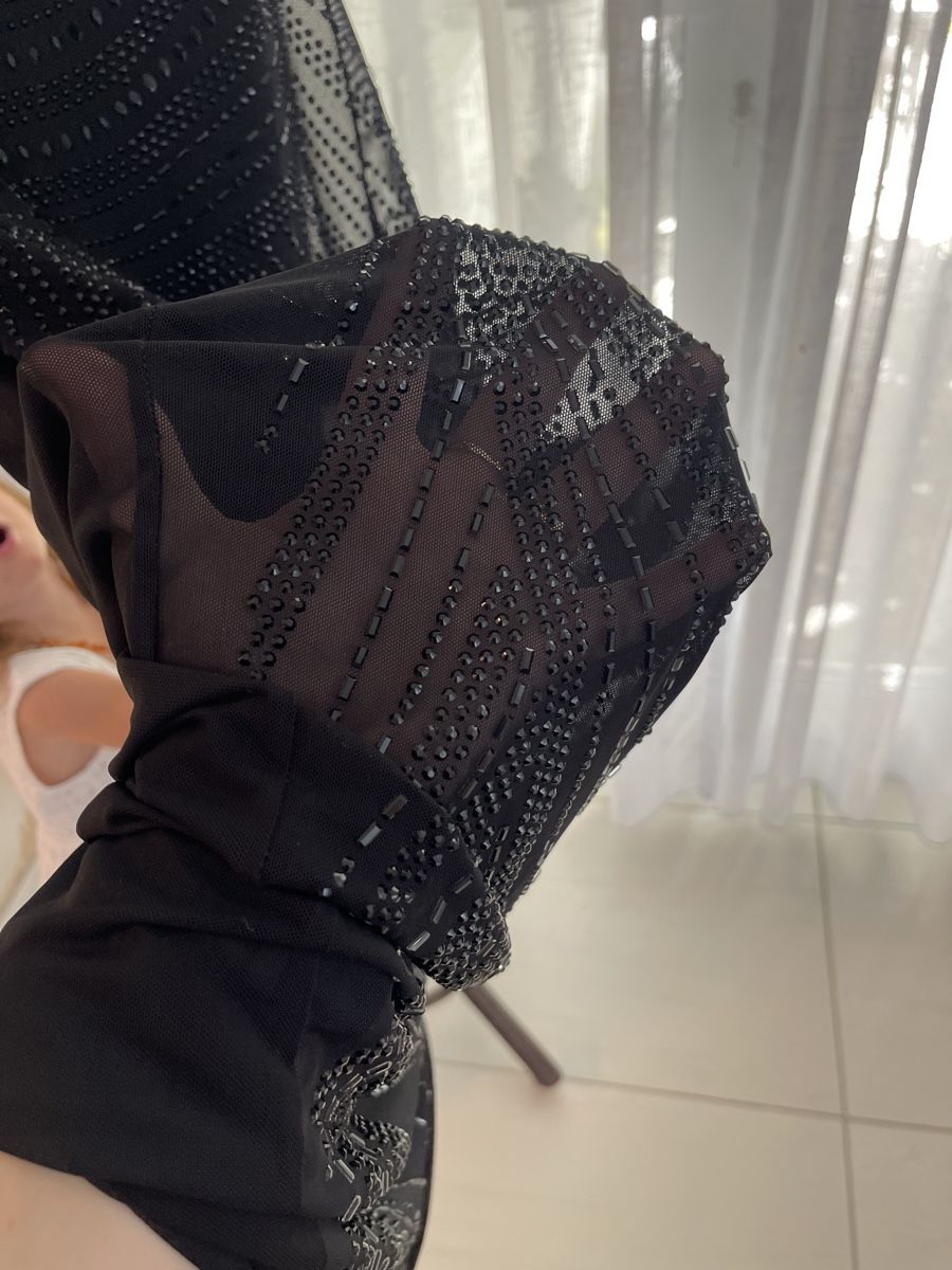 Kleider: Schickes, elegantes, langes, schwarzes Abendkleid, S/M – Gebraucht aus Oftringen von Makeq 4