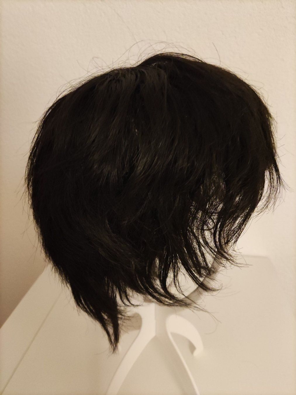 Parrucche: Black wig from human hair – Usato da Glis venduto da livespringly 1