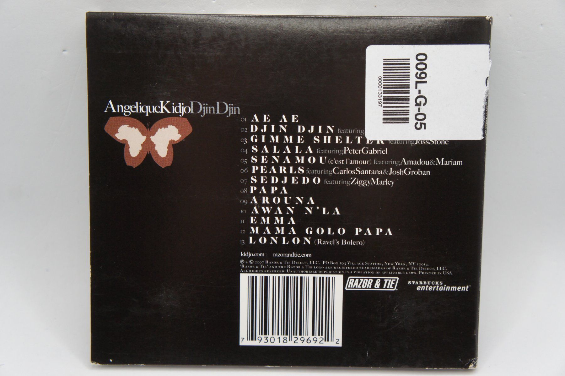 CD: CD Angélique Kidjo - Djin Djin – Usato da Ernetschwil venduto da luisvonerni 5