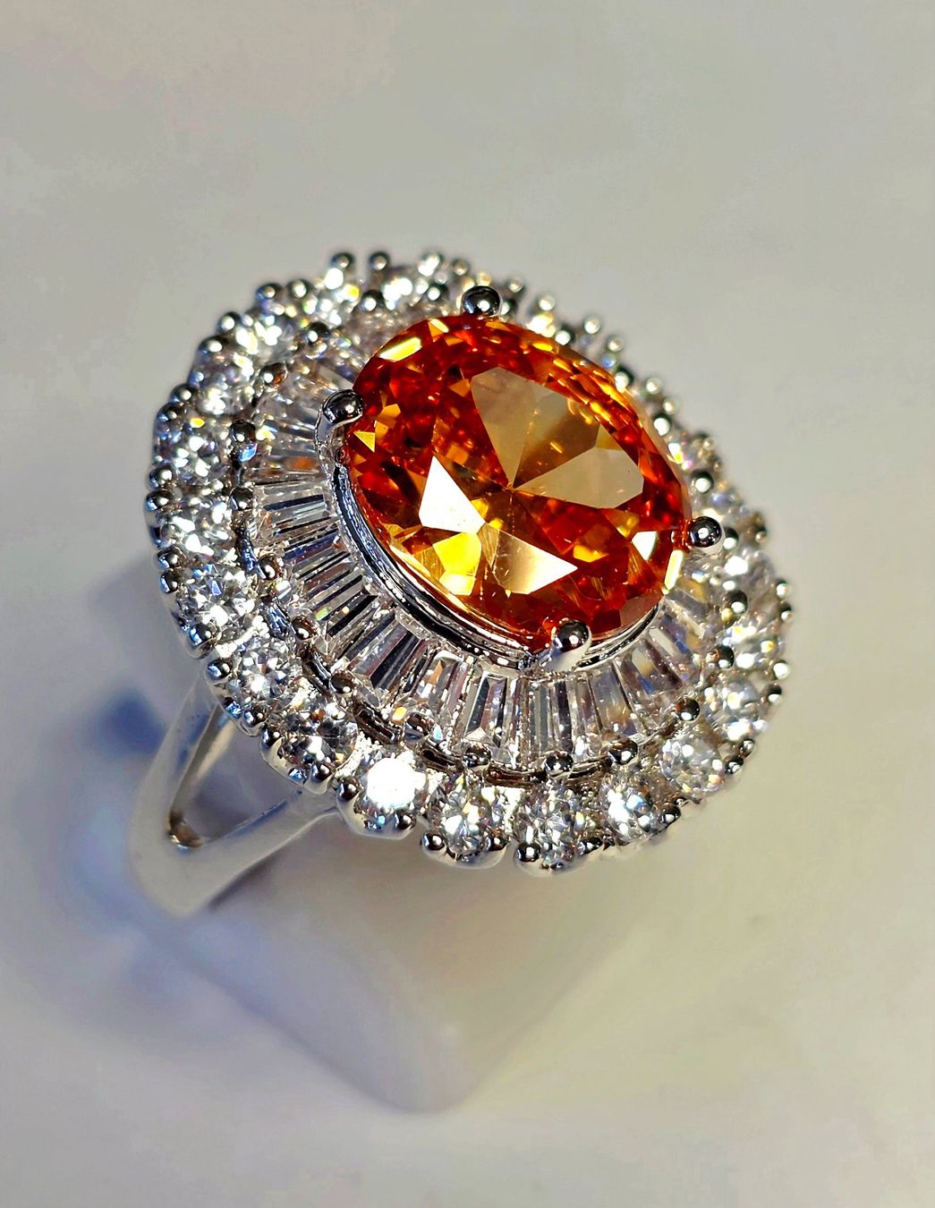 Bagues: Edelstein Silber Fingerring – Neuf (Voir description) à Zürich par adriben 8