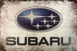Subaru Blechschild Metallschild Impreza WRX STI WRC Rally