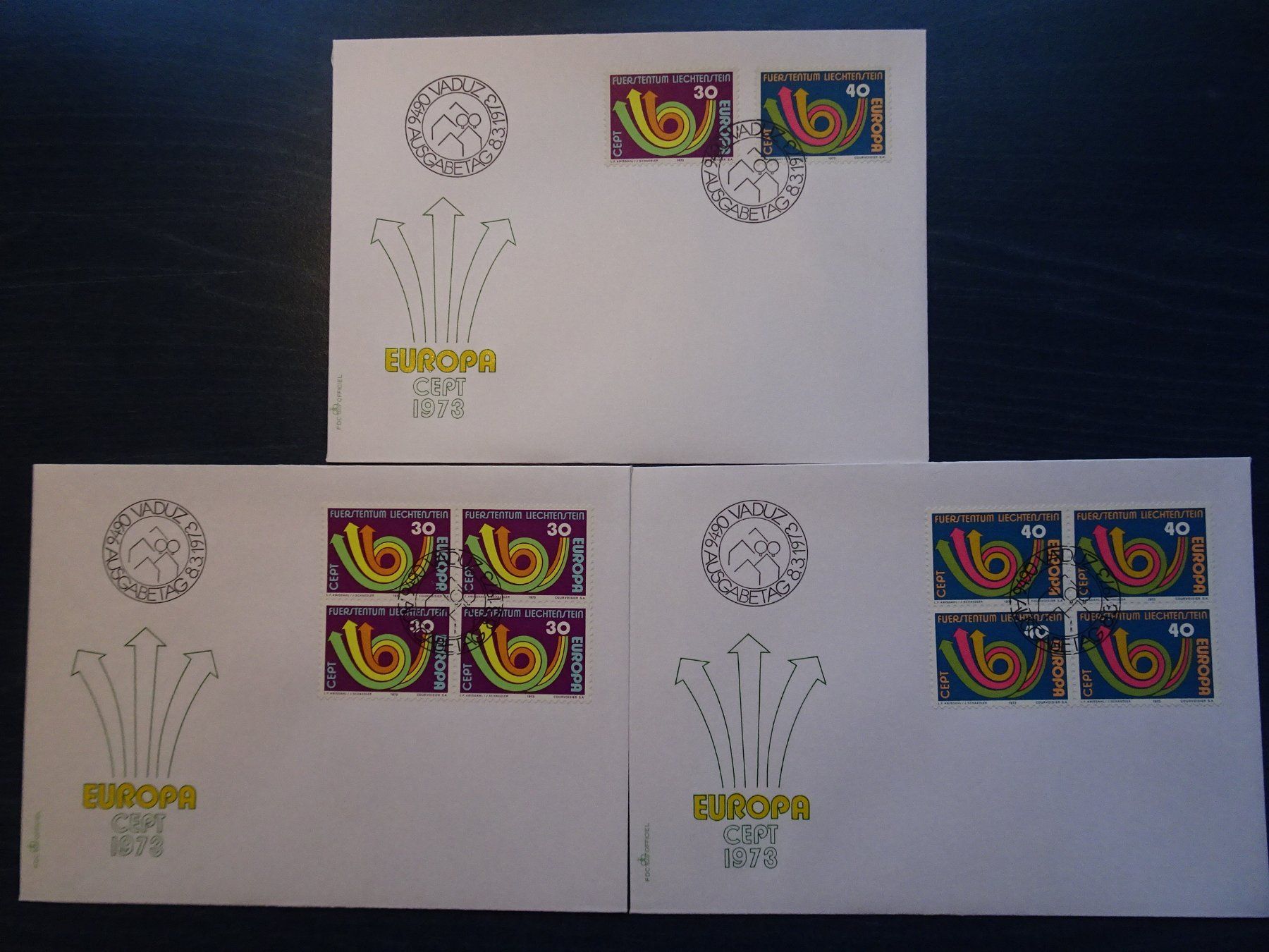 Tous les timbres: FDC 1973 – Neuf (Voir description) à Aadorf par Chnorli-Furz